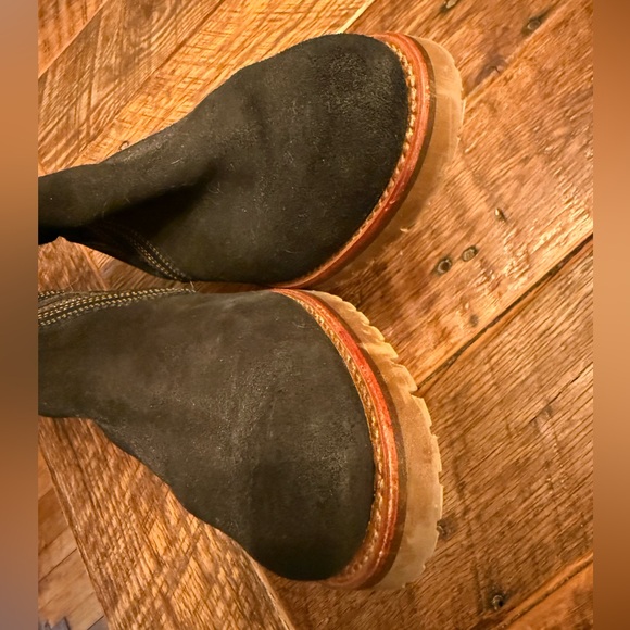 Penelope Chilvers Black Suede Mid-Calf Tassel Boots - Picture 7 of 10